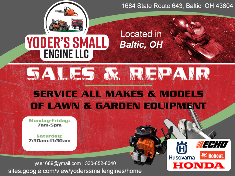 YODER’S SMALL ENGINE, HOLMES COUNTY, OH