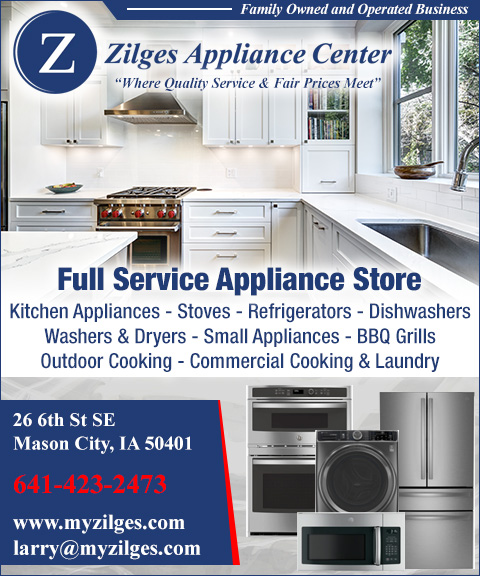 ZILGE’S APPLIANCE CENTER, CERRO GORDO COUNTY, IA