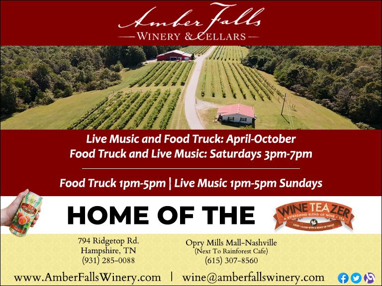 AMBER FALLS WINERY & CELLARS, MAURY COUNTY, TN