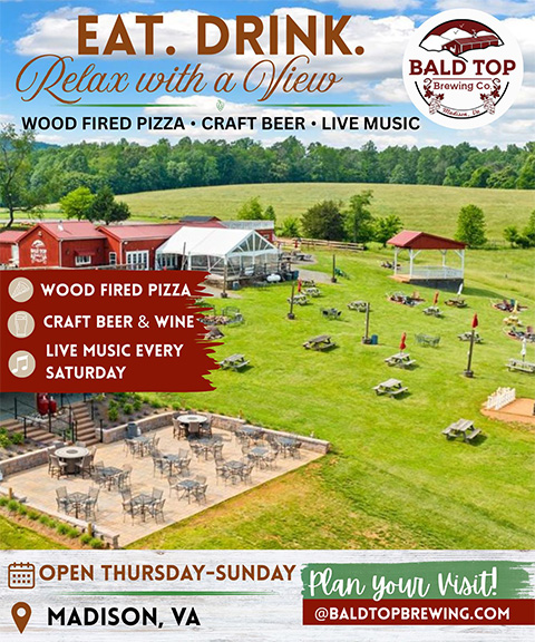 BALD TOP BREWING, MADISON COUNTY, VA