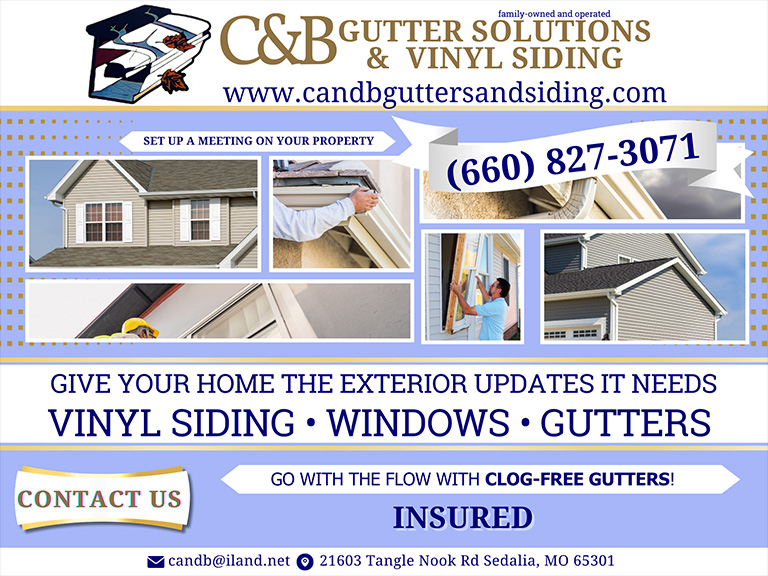 C&B GUTTER SOLUTIONS & VINYL SIDING, PETTIS COUNTY, MO
