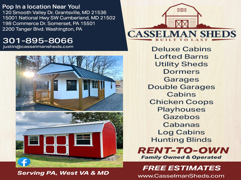 CASSELMAN SHEDS, SOMERSET COUNTY, PA