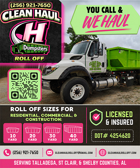 CLEAN HAUL ROLL OFF, TALLADEGA COUNTY, AL