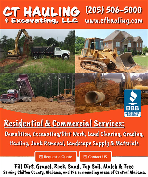 CT HAULING & EXCAVATING, CHILTON COUNTY, AL