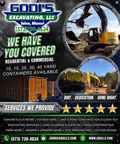 GODI’S EXCAVATING, DENT COUNTY, MO