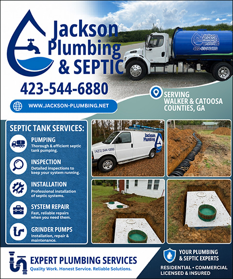 JACKSON PLUMBING & SEPTIC, WALKER COUNTY, GA