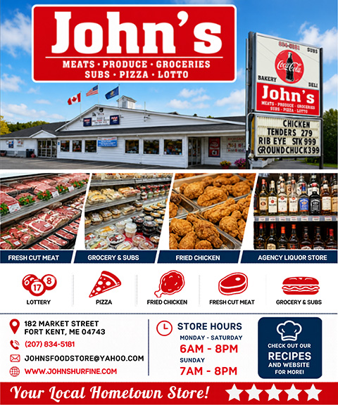 johnshurefinefoodstore JOHNS SHUREFINE FOOD STORE, AROOSTOOK COUNTY, ME