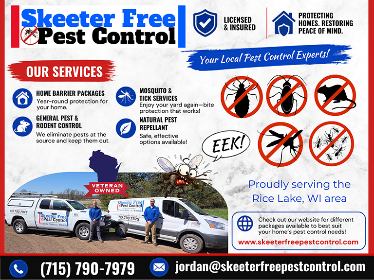 skeeterfreepestcontrol2 SKEETER FREE PEST CONTROL, BARRON COUNTY, WI