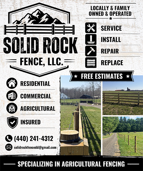 Solid rock fence, Geauga County, OH