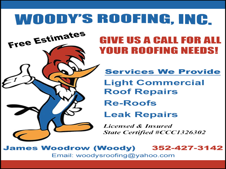 WOODY’S ROOFING, SUMTER COUNTY, FL