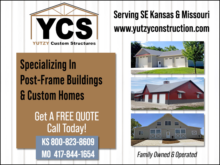YUTZY CUSTOM STRUCTURES, ANDERSON COUNTY, KS