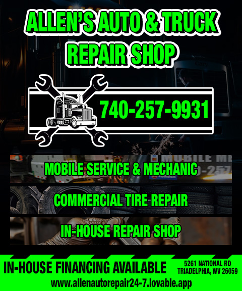 24/7 ALLENS AUTO & TRUCK REPAIR, OHIO COUNTY, WV