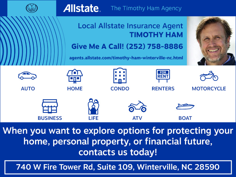 ALLSTATE THE TIMOTHY HAM AGENCY, Pitt County, NC