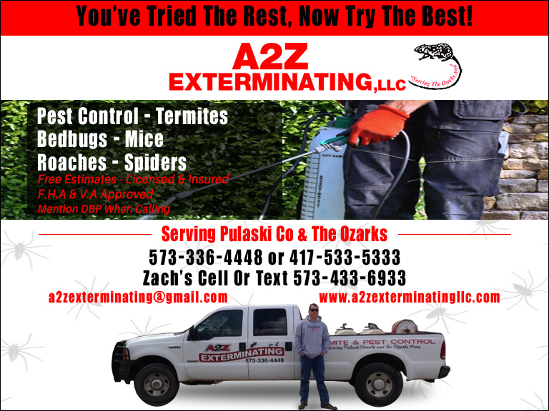 A2Z EXTERMINATING LLC, Pulaski County, MO