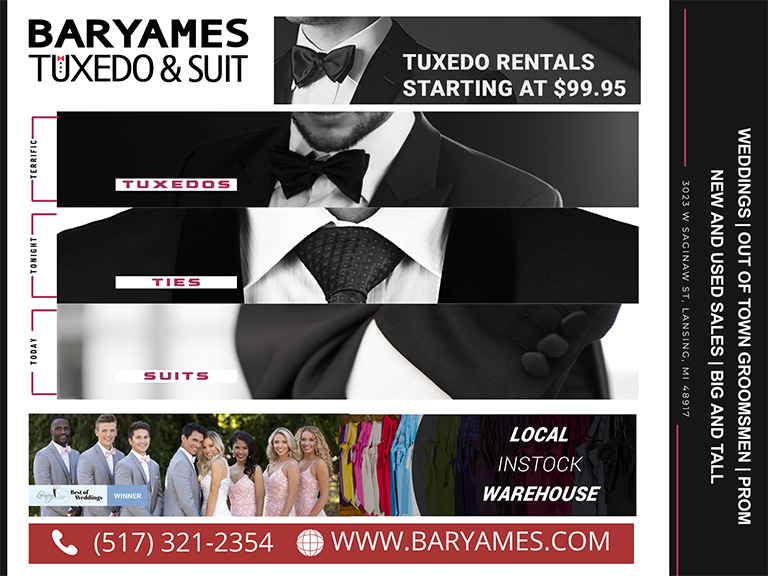 BARYAMES TUXEDO AND SUIT, INGHAM COUNTY, MI
