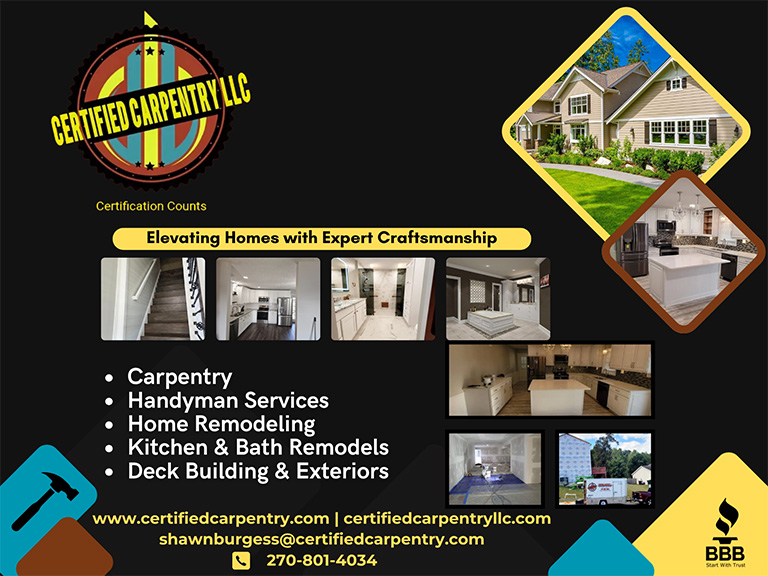 CERTIFIED CARPENTRY, LLC, Hardin COUNTY, KY