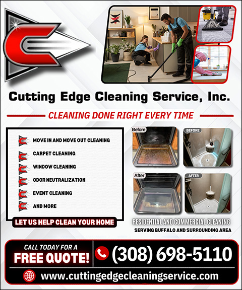 CUTTING EDGE CLEANING SERVICE, BUFFALO COUNTY, NE