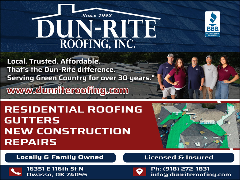 DUN-RITE ROOFING, ROGERS COUNTY, OK