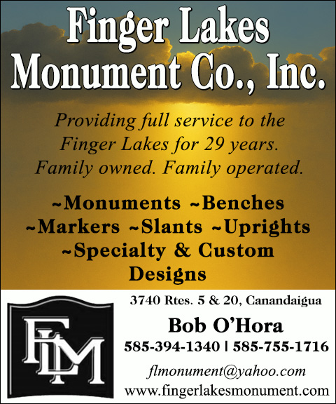 FINGER LAKES MONUMENT, ONTARIO COUNTY, NY