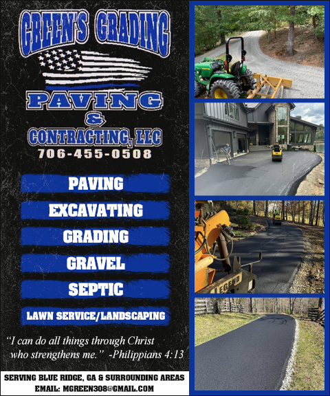 GREENS GRADING & CONTRACTING, FANNIN COUNTY, GA
