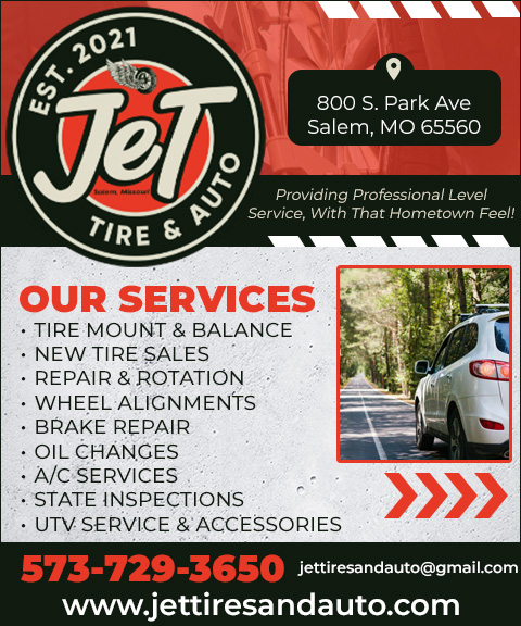 JET TIRE & SALES, Dent County, MO