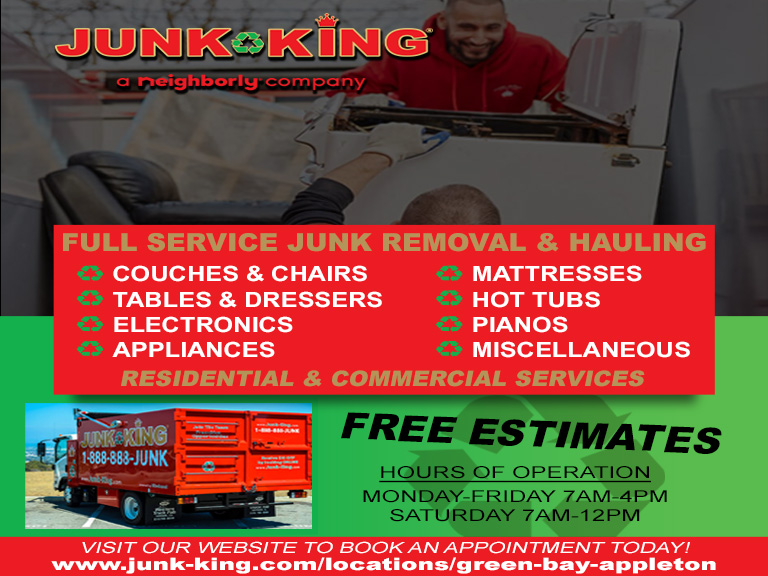 junkkinggreenbay Junk King Green Bay Appleton, Winnebago County, WI