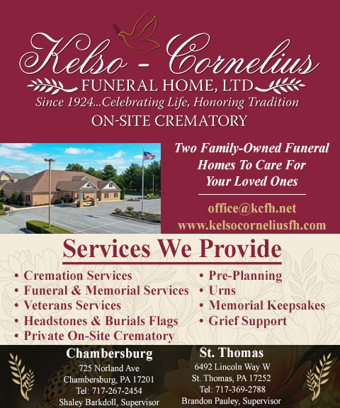 KELSO-CORNELIUS FUNERAL HOME, FRANKLIN COUNTY, PA