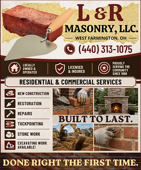 L & R MASONRY LLC, Geauga County, OH
