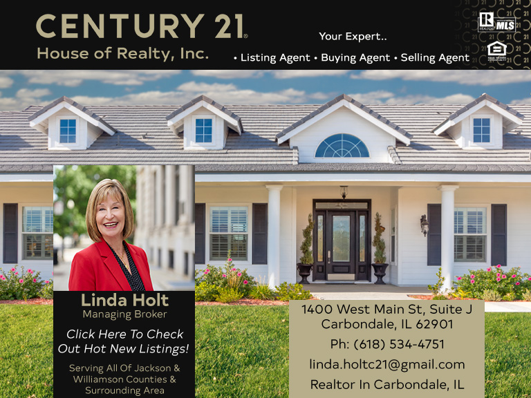 LINDA HOLT CENTURY 21 HOUSE OF REALTY, Jackson County, IL