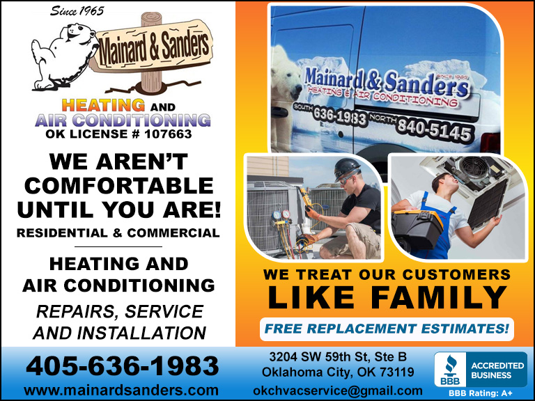 MAINARD & SANDERS HEATING AND AIR, Oklahoma County, OK