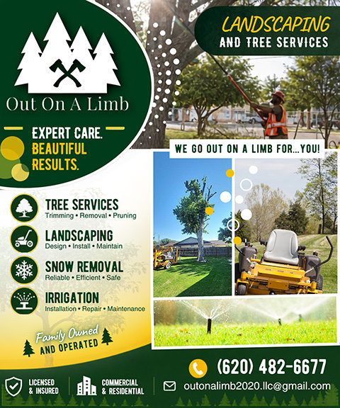 OUT ON A LIMB LANDSCAPING AND TREE SERVICES, SEWARD COUNTY, KS