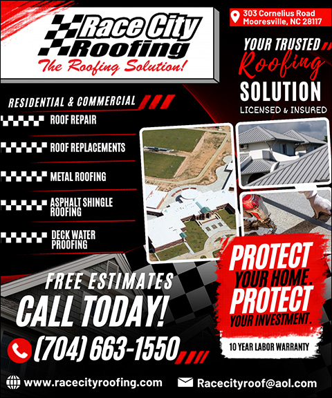 RACE CITY ROOFING, Iredell County, NC