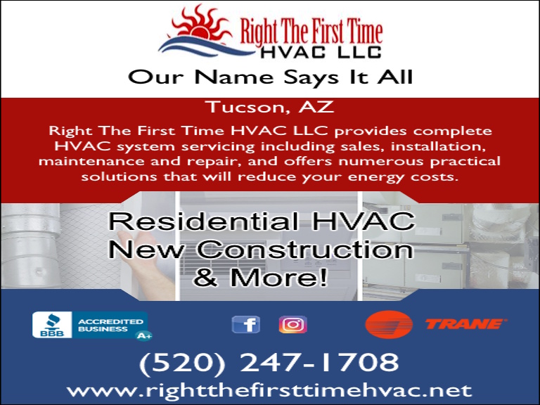 rightthefirsttime RIGHT THE FIRST TIME HVAC LLC, Pima County, AZ