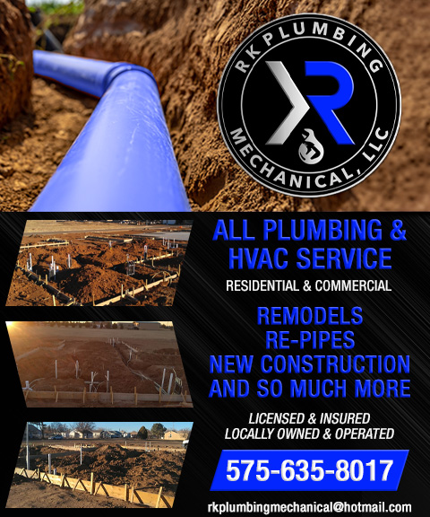 RK PLUMBING AND MECHANICAL LLC, Roosevelt County, NM