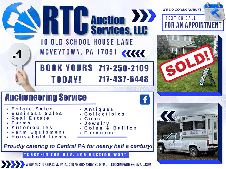 RTC AUCTION SERVICES, LLC, MIFFLIN CO, PA