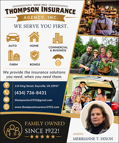 THOMPSON INSURANCE AGENCY INC, Charlotte COUNTY, VA