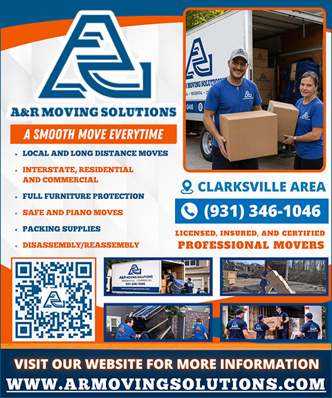 A & R MOVING SOLUTIONS, MONTGOMERY COUNTY, TN