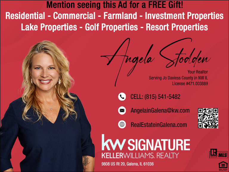 ANGELA STODDEN KELLER WILLIAMS REALTY, JO DAVIESS COUNTY, IL