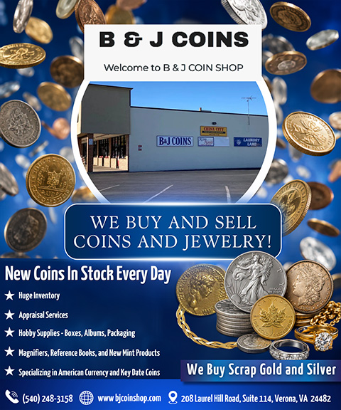 B & J COINS, Augusta County, VA