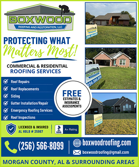 BOXWOOD ROOFING, MORGAN COUNTY, AL