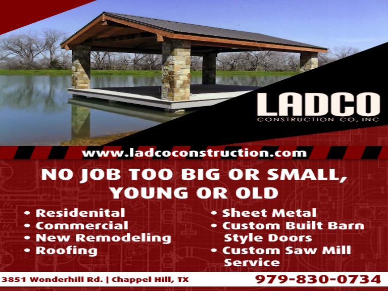 LADCO CONSTRUCTION CO. INC, Washington COUNTY, TX
