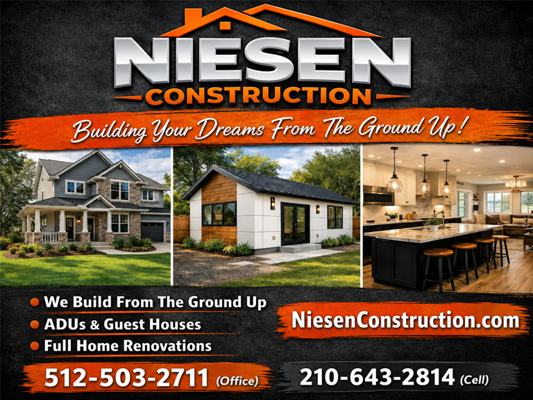 NIESEN CONSTRUCTION, BASTROP COUNTY, TX