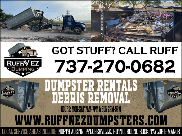 RUFF N EZ DUMPSTERS, WILLIAMSON COUNTY, TX