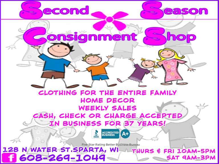 secondseason SECOND SEASON CONSIGNMENT SHOPPE, MONROE COUNTY, WI