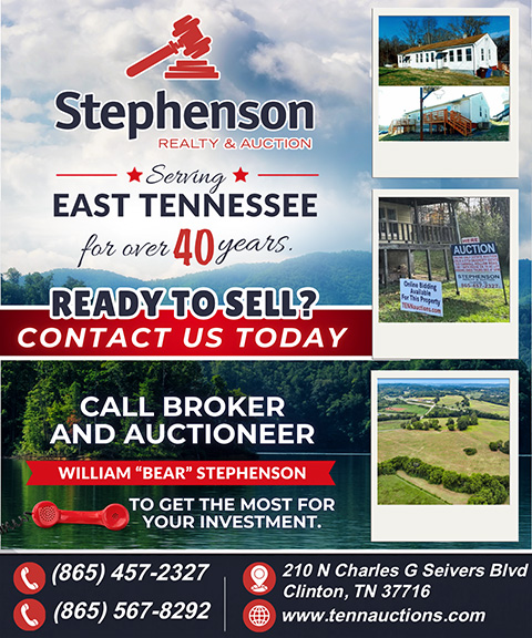 STEPHENSON REALTY & AUCTION, Anderson County, TN