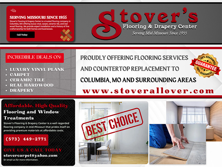 STOVER FLOORING AND DRAPERY CENTER, BOONE COUNTY, MO