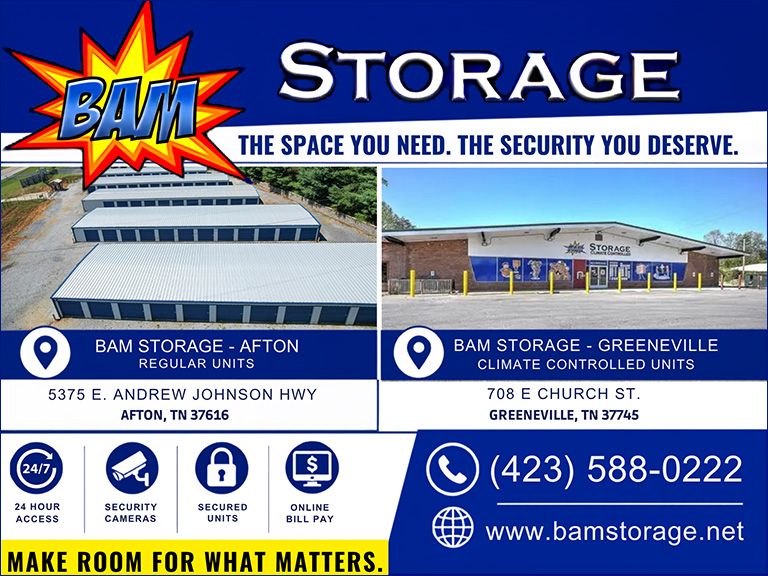 BAM STORAGE, GREENE COUNTY, TN