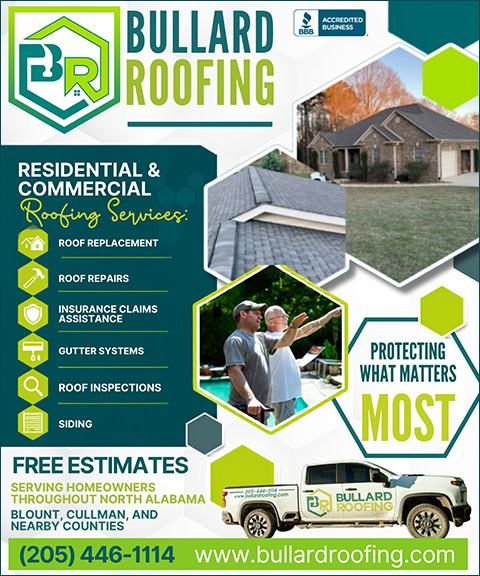 BULLARD ROOFING, Cullman County, AL