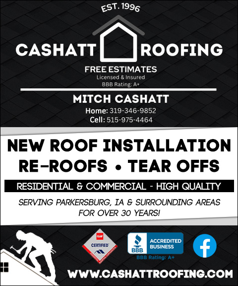 CASHATT ROOFING & CONSTRUCTION LLC, BUTLER COUNTY, IA