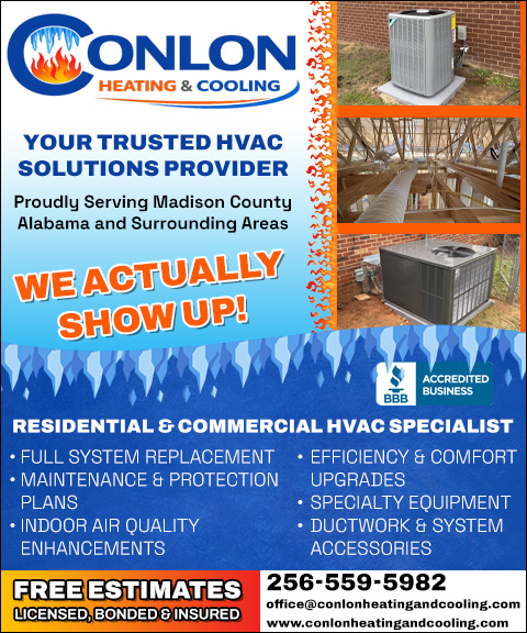 CONLON HEATING & COOLING, MADISON COUNTY, AL